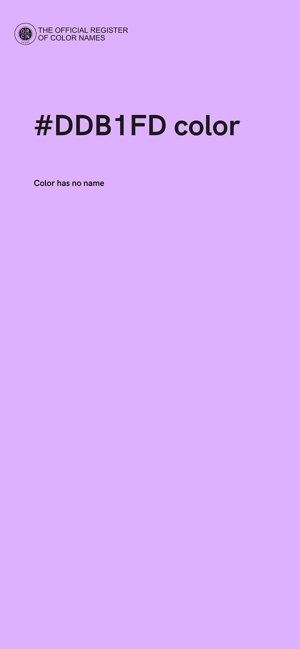 #DDB1FD color image