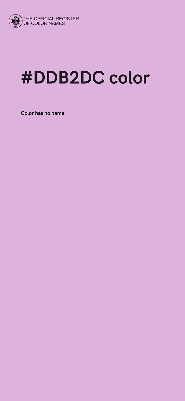 #DDB2DC color image