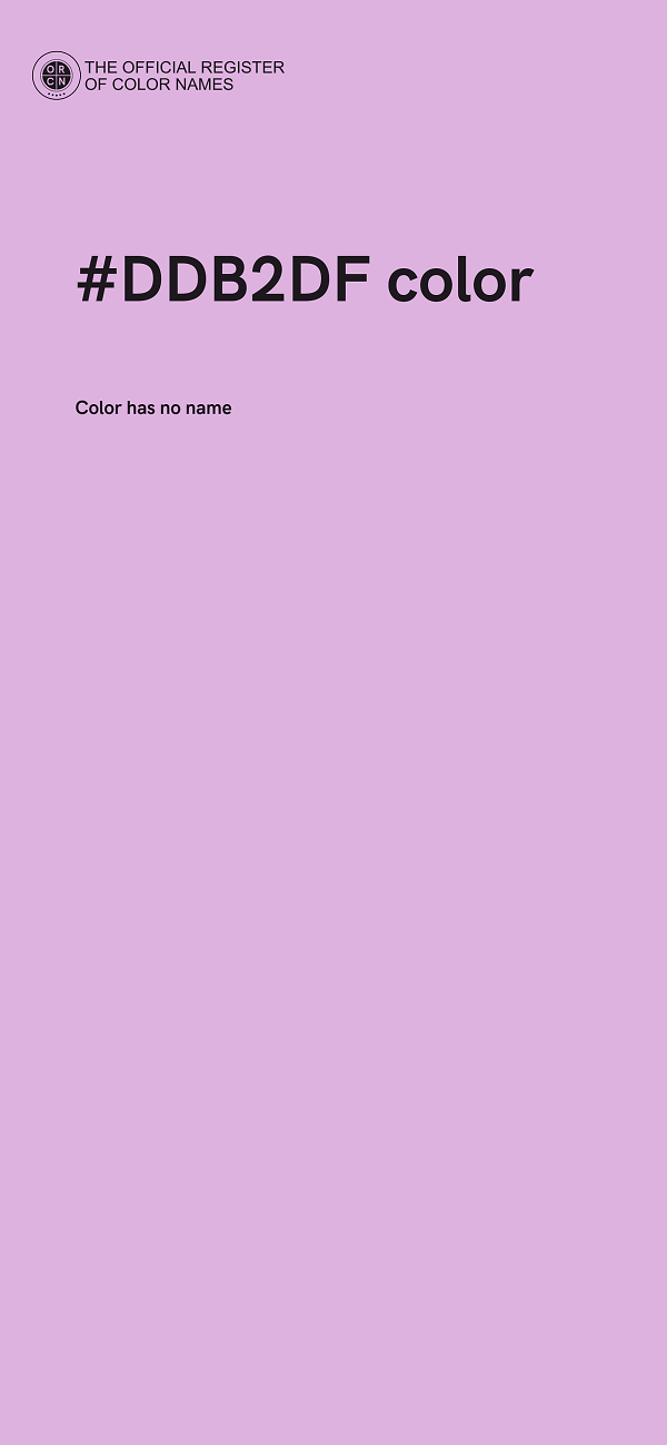 #DDB2DF color image