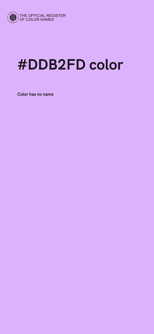 #DDB2FD color image