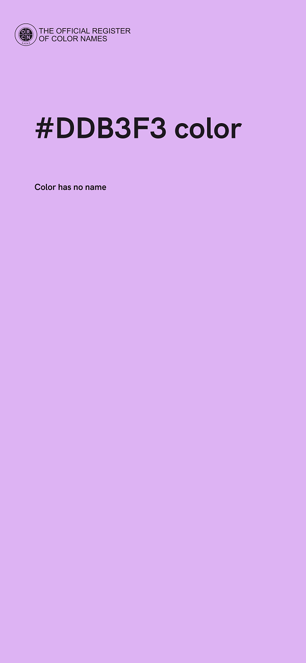 #DDB3F3 color image