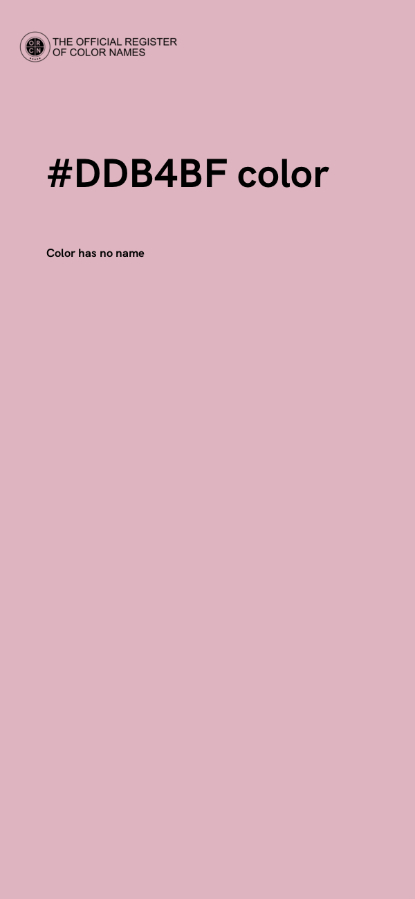#DDB4BF color image