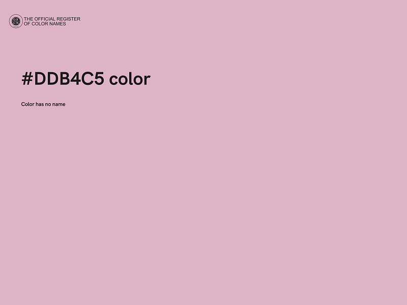 #DDB4C5 color image