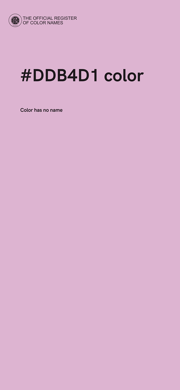 #DDB4D1 color image