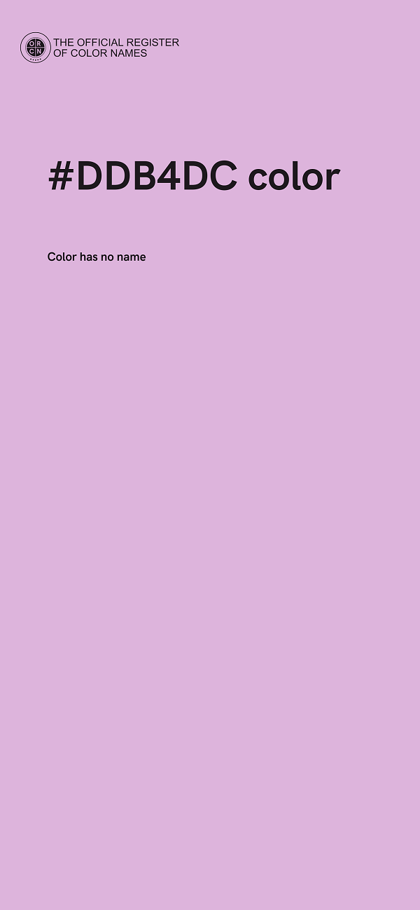 #DDB4DC color image