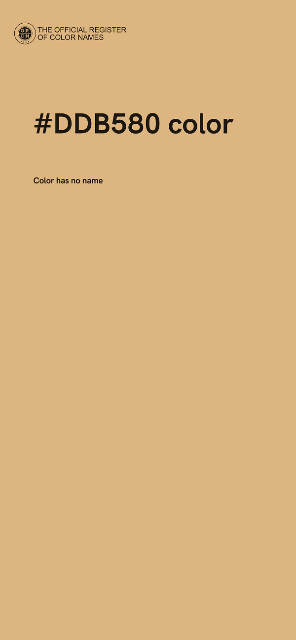 #DDB580 color image