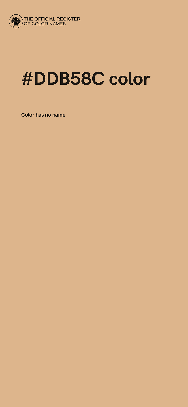 #DDB58C color image
