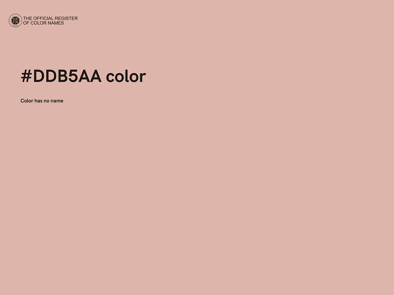 #DDB5AA color image