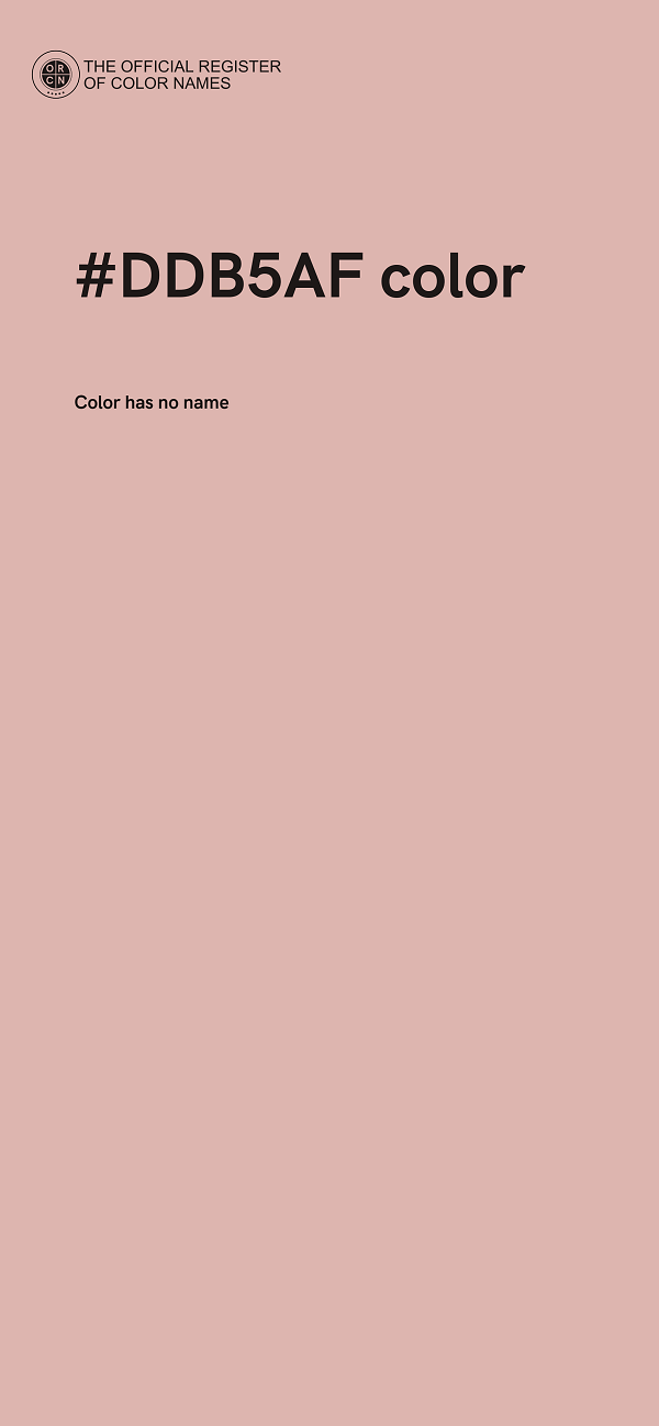 #DDB5AF color image