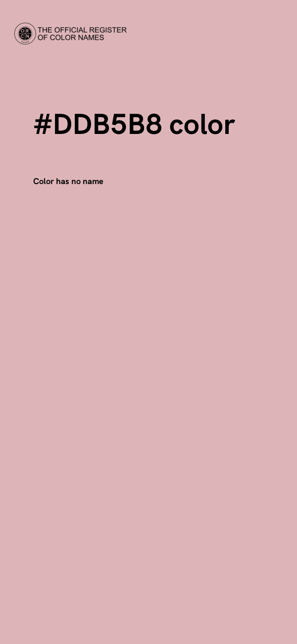 #DDB5B8 color image