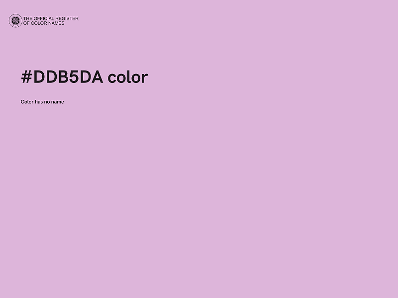 #DDB5DA color image