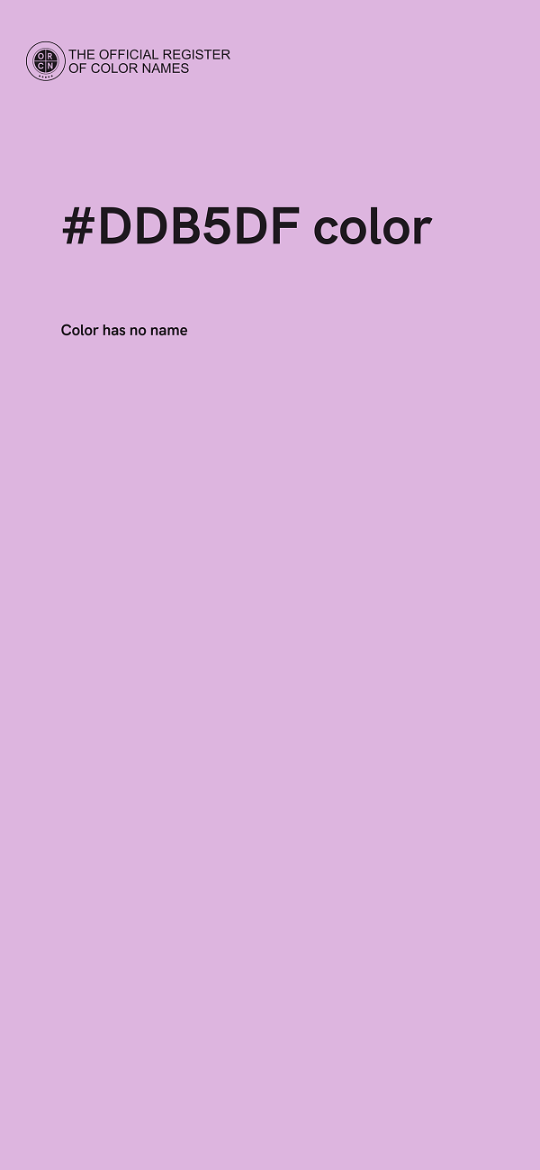 #DDB5DF color image
