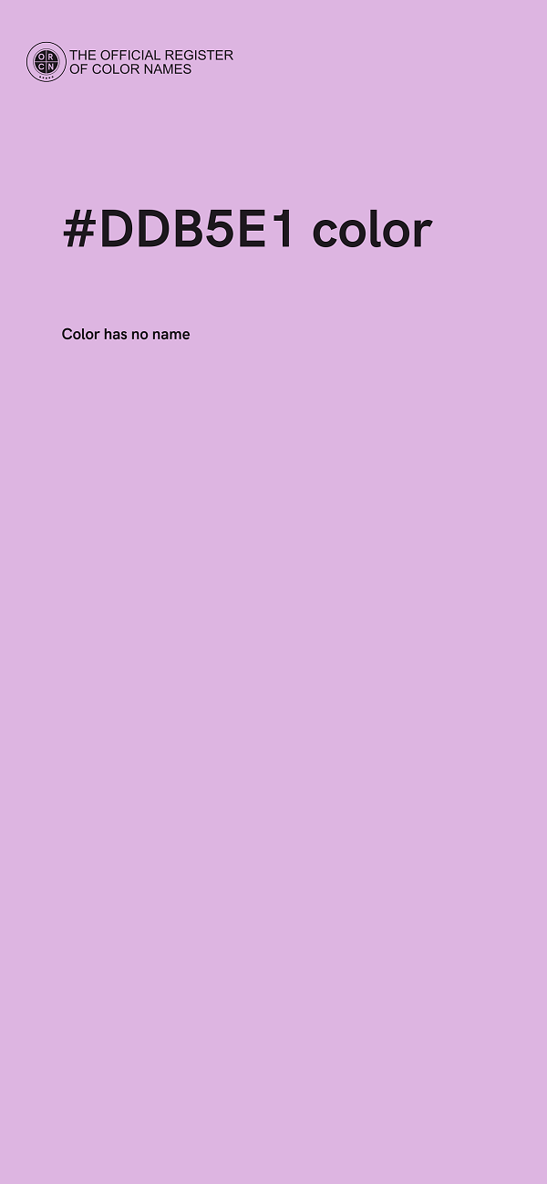 #DDB5E1 color image