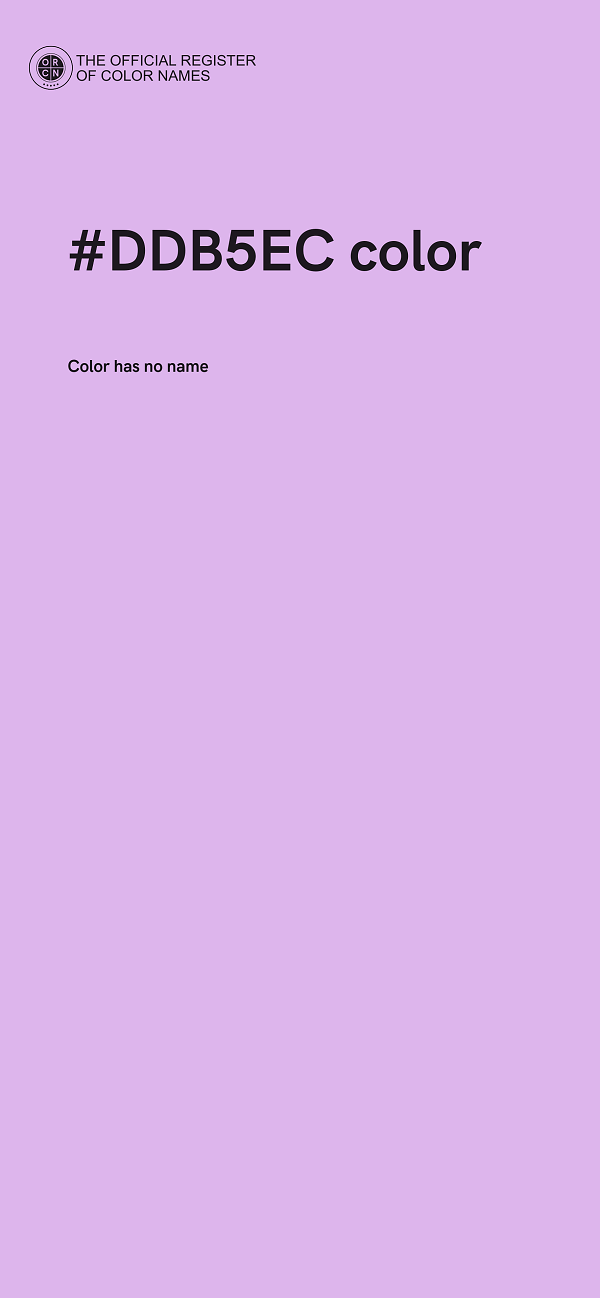 #DDB5EC color image