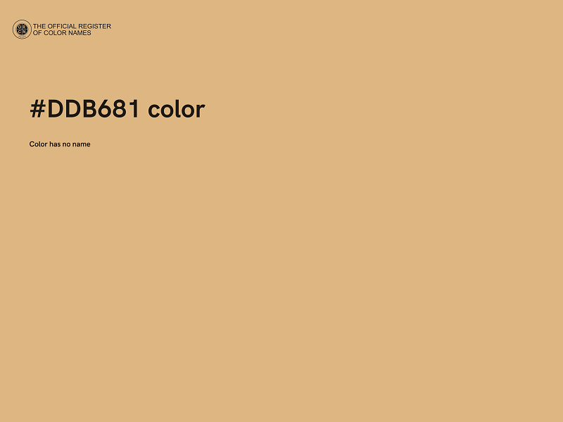 #DDB681 color image