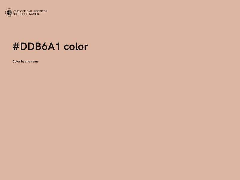 #DDB6A1 color image