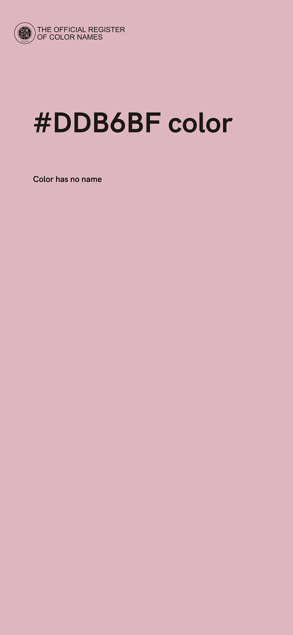 #DDB6BF color image
