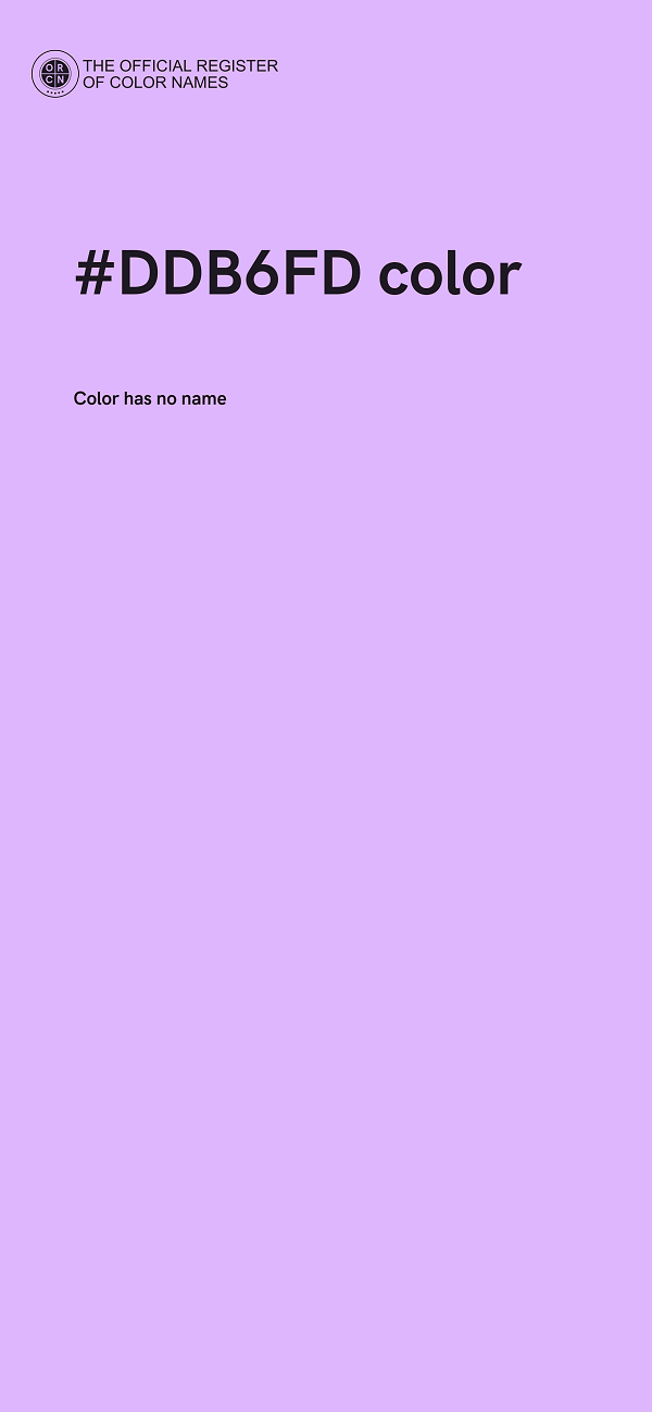 #DDB6FD color image