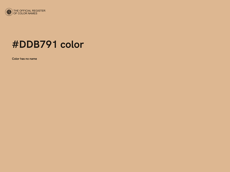 #DDB791 color image