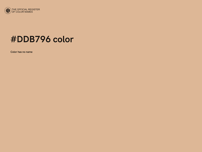 #DDB796 color image