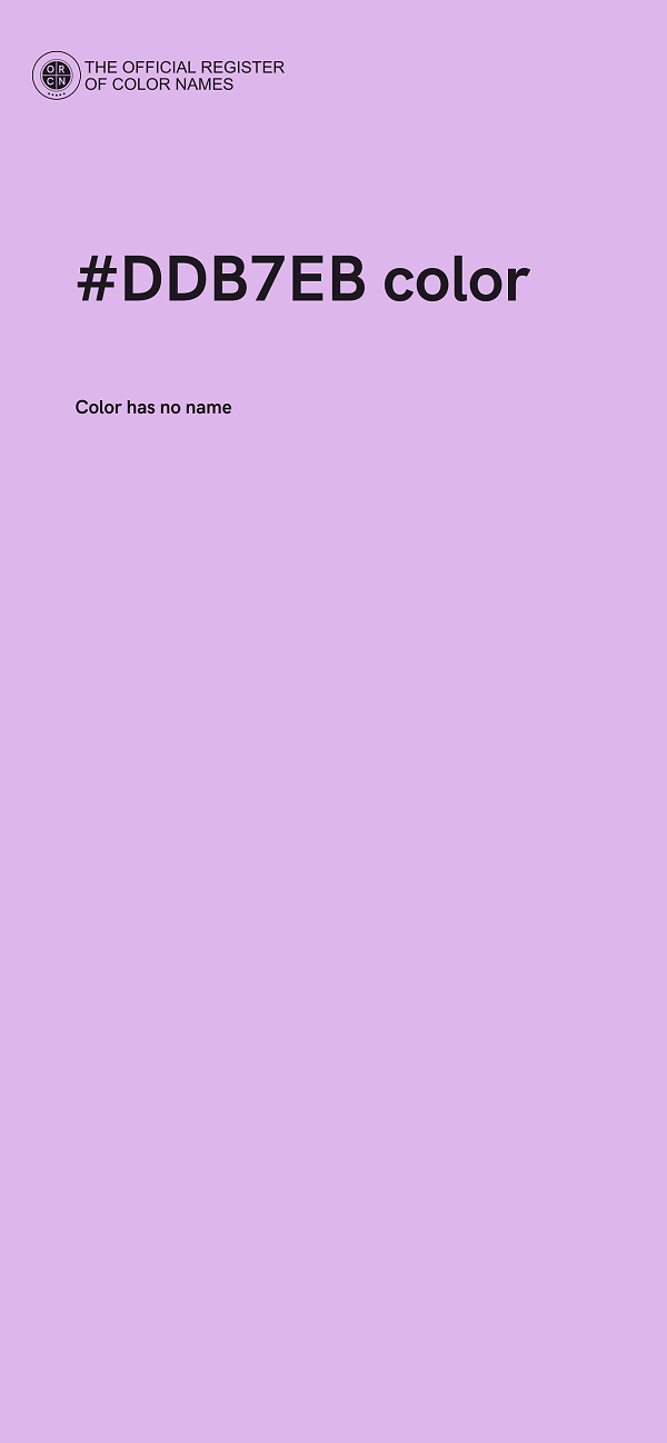 #DDB7EB color image