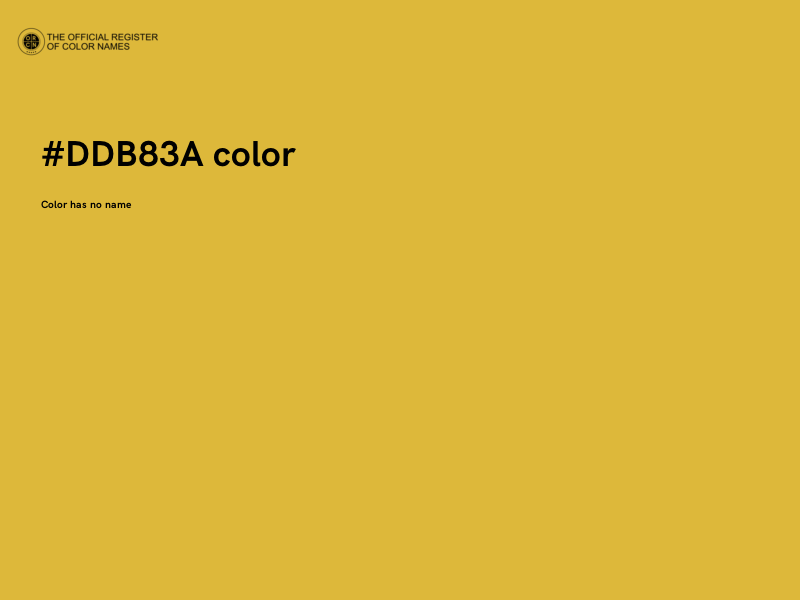 #DDB83A color image