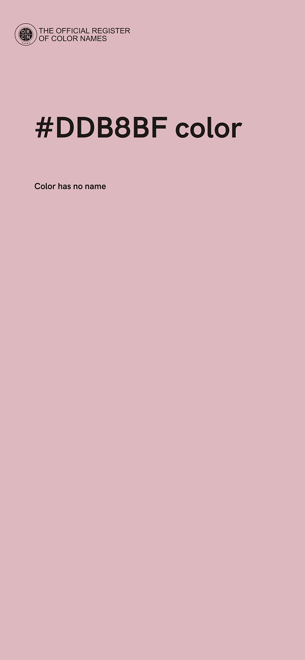 #DDB8BF color image