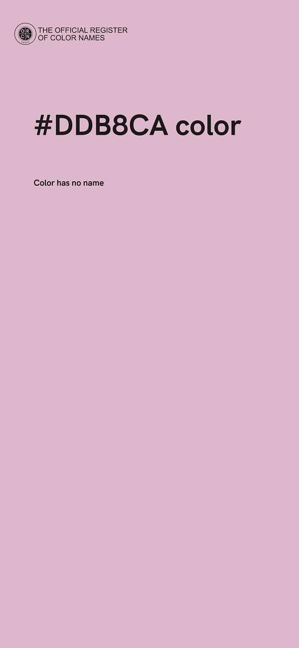 #DDB8CA color image
