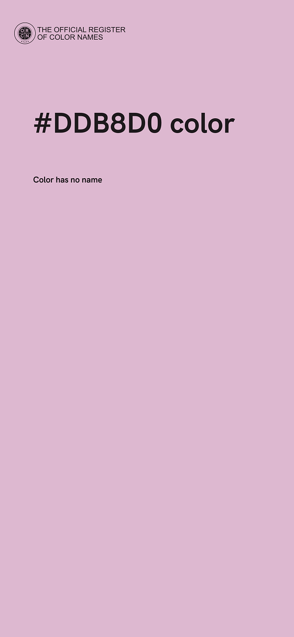 #DDB8D0 color image