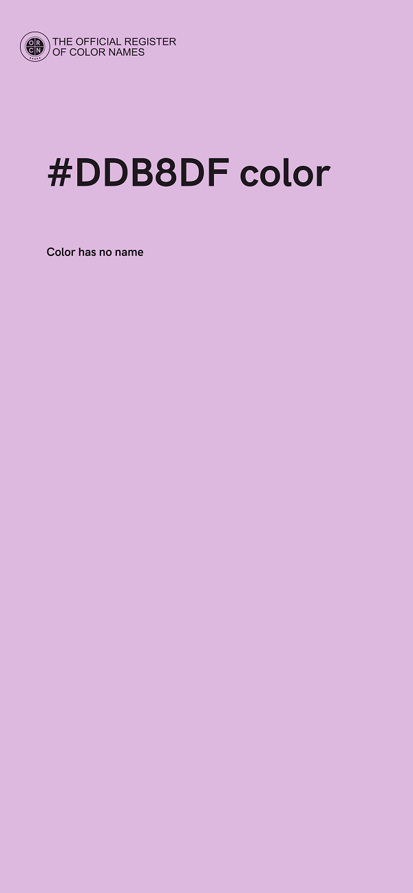 #DDB8DF color image