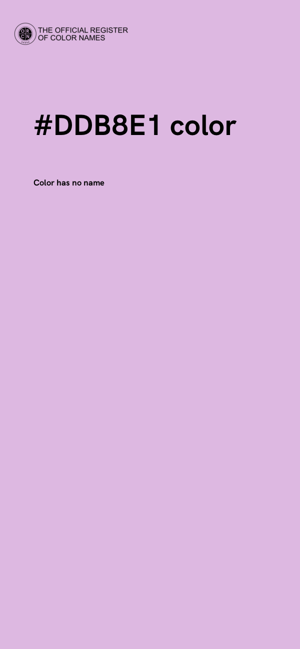 #DDB8E1 color image