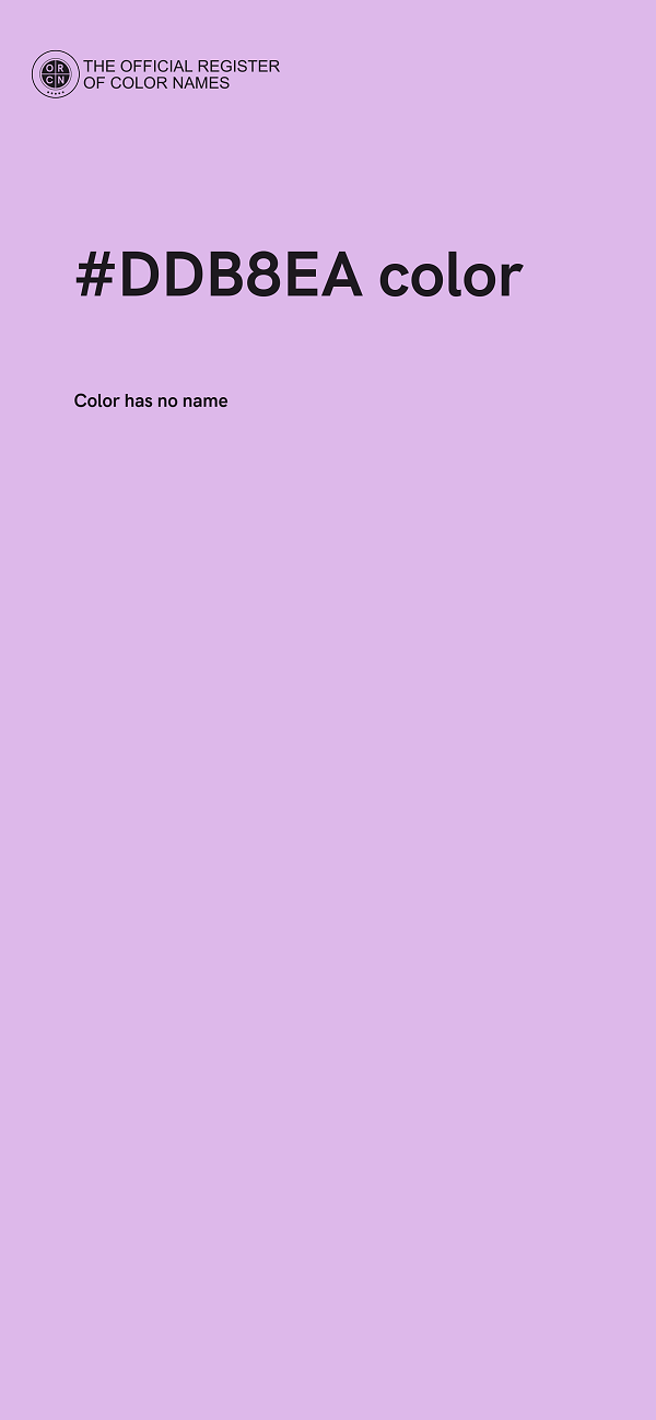 #DDB8EA color image