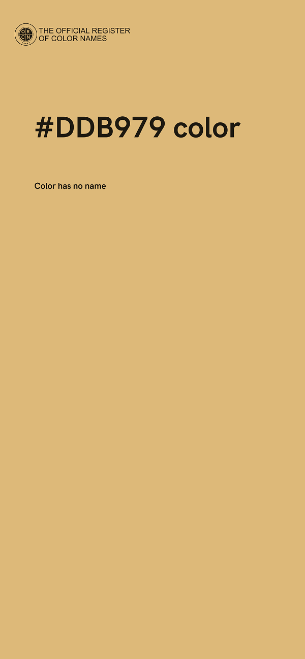 #DDB979 color image