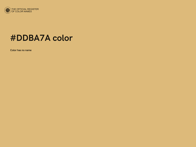 #DDBA7A color image