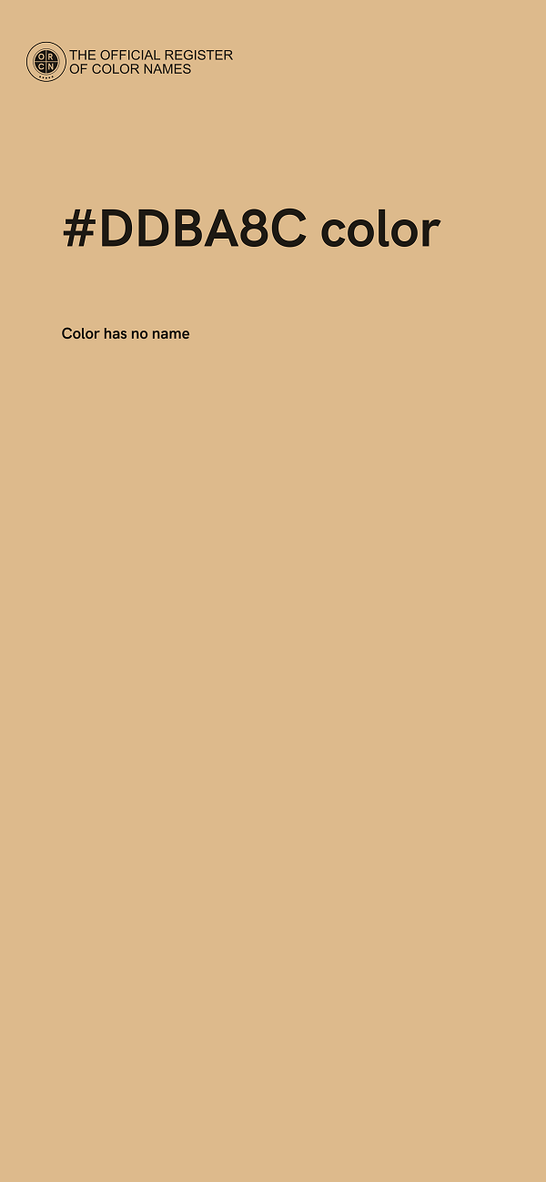 #DDBA8C color image