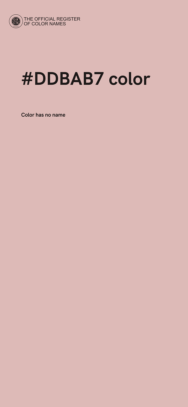 #DDBAB7 color image