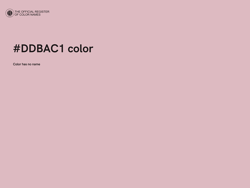 #DDBAC1 color image