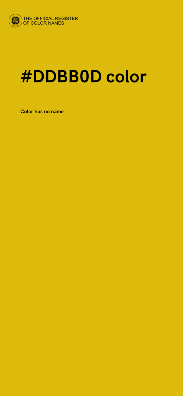 #DDBB0D color image