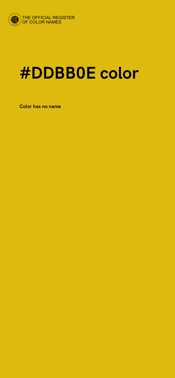 #DDBB0E color image