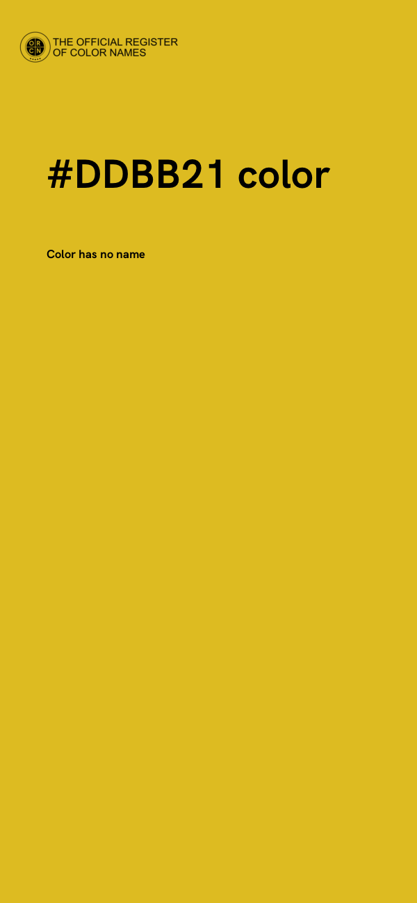 #DDBB21 color image