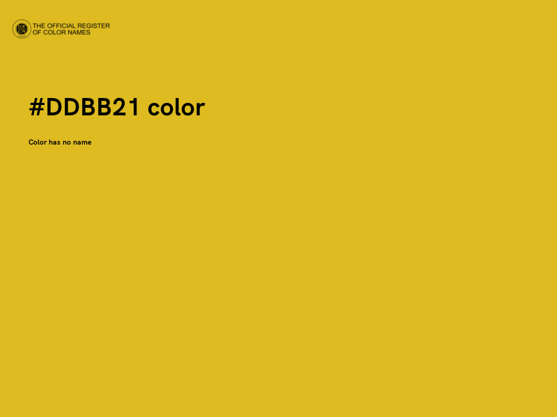 #DDBB21 color image