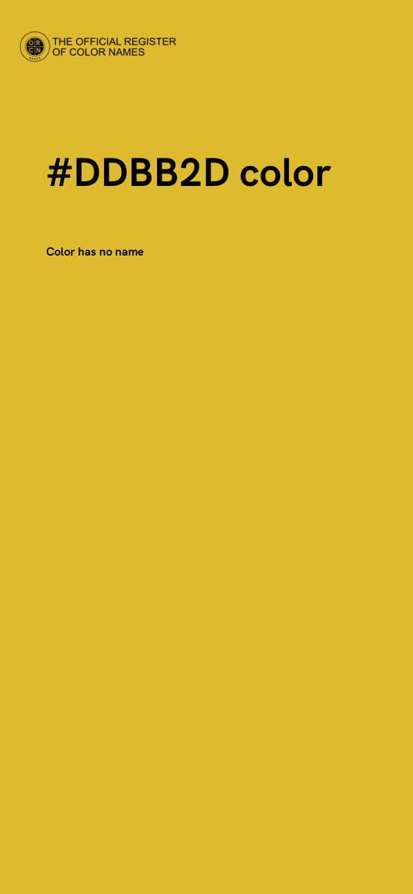#DDBB2D color image