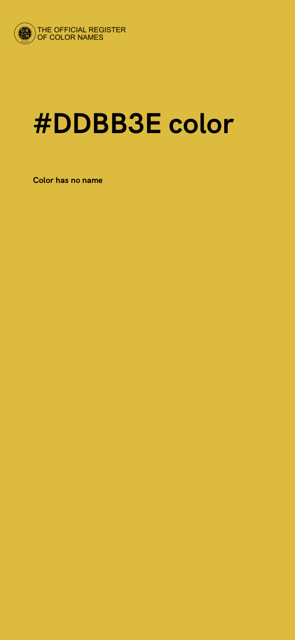 #DDBB3E color image