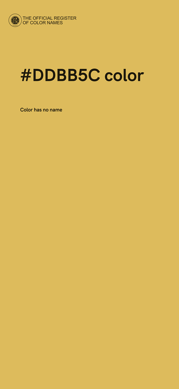 #DDBB5C color image