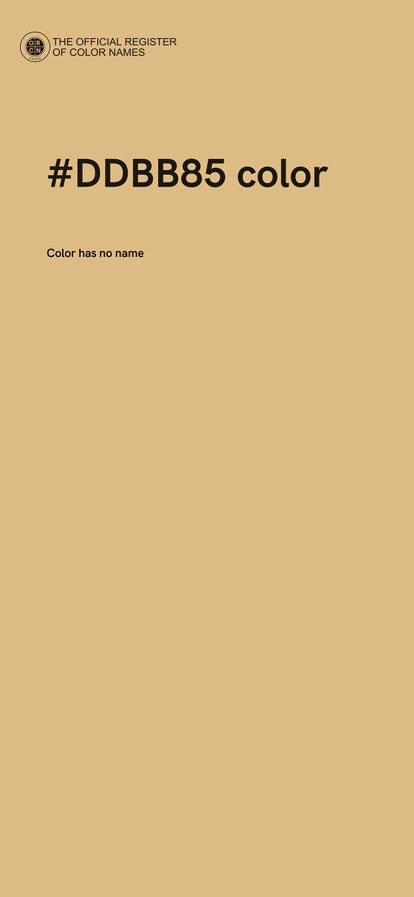 #DDBB85 color image
