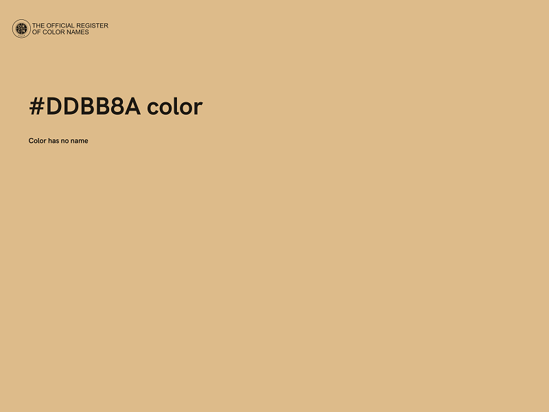 #DDBB8A color image