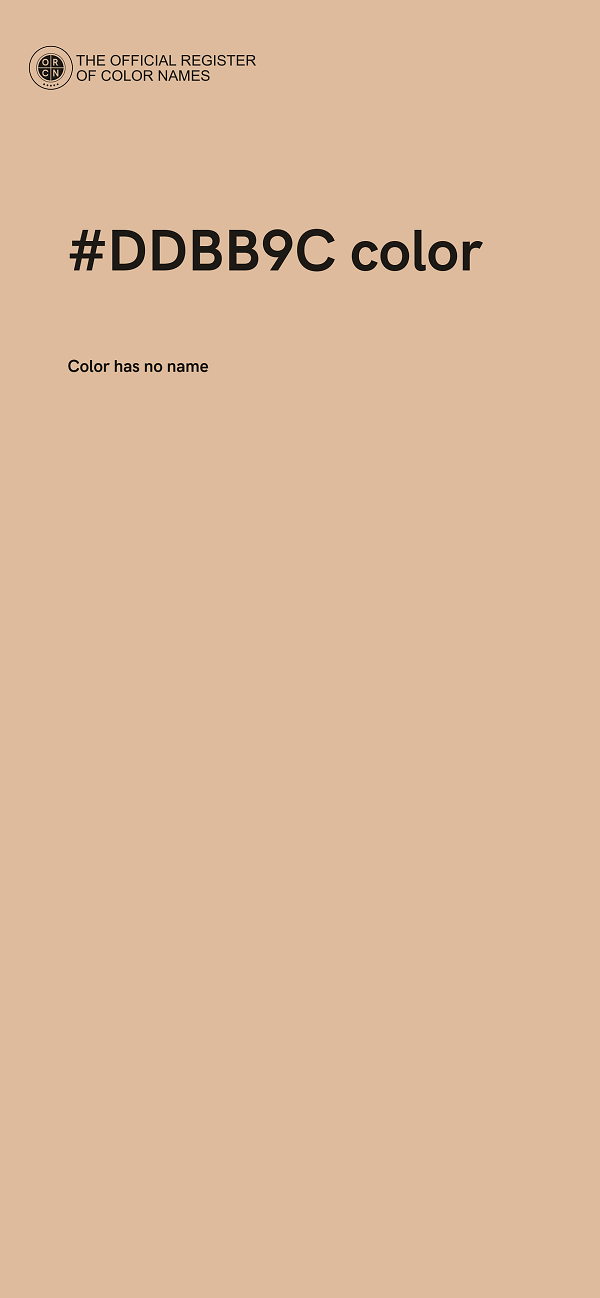 #DDBB9C color image