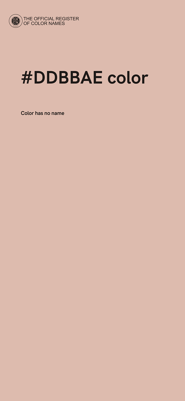 #DDBBAE color image