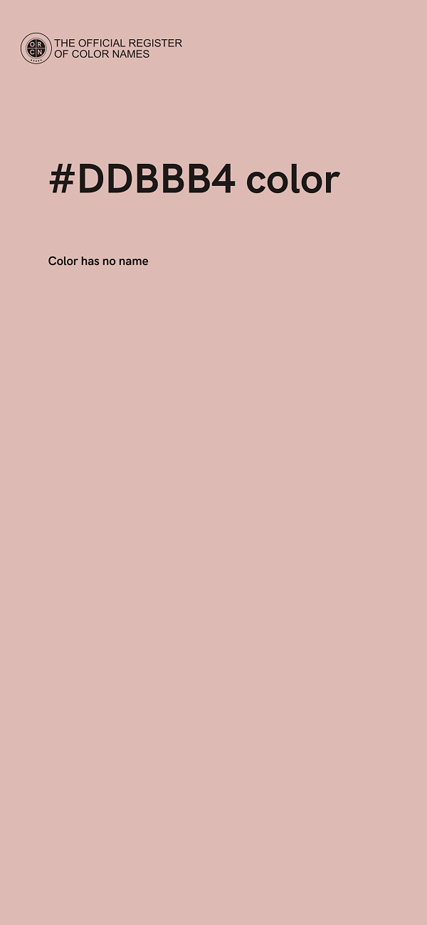#DDBBB4 color image