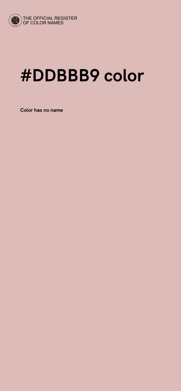 #DDBBB9 color image